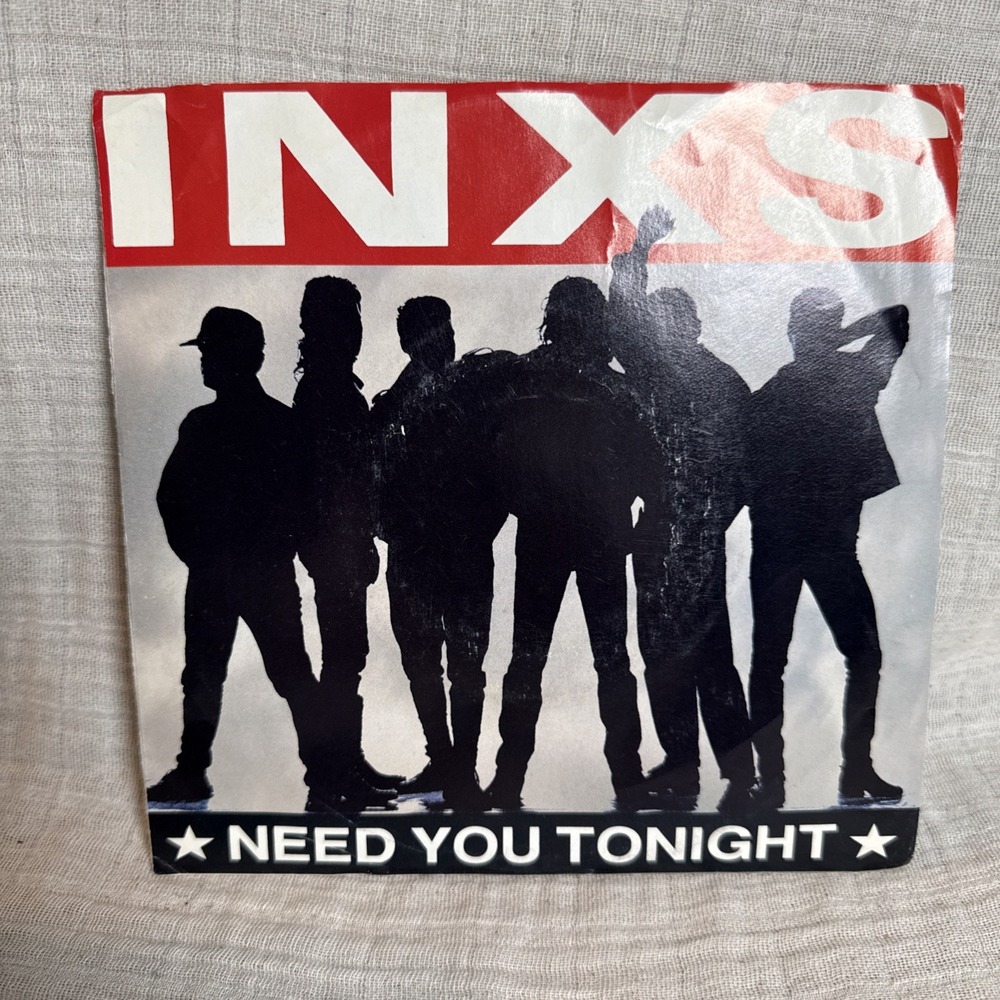 INXS Need You Tonight 45 Vinyl Record Picture Sleeve 1987 Atlantic 7-89188